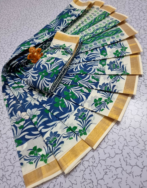 PRINTED KERALA COTTON SAREES