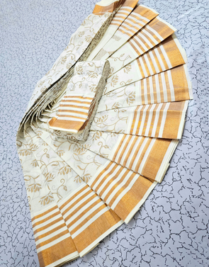 PRINTED KERALA COTTON SAREES