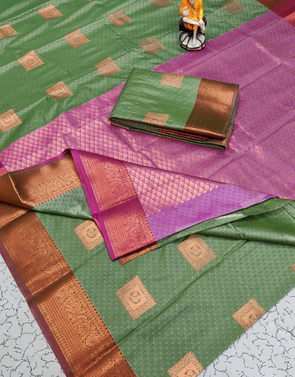 KANCHIPURAM SEMI SILK SAREES